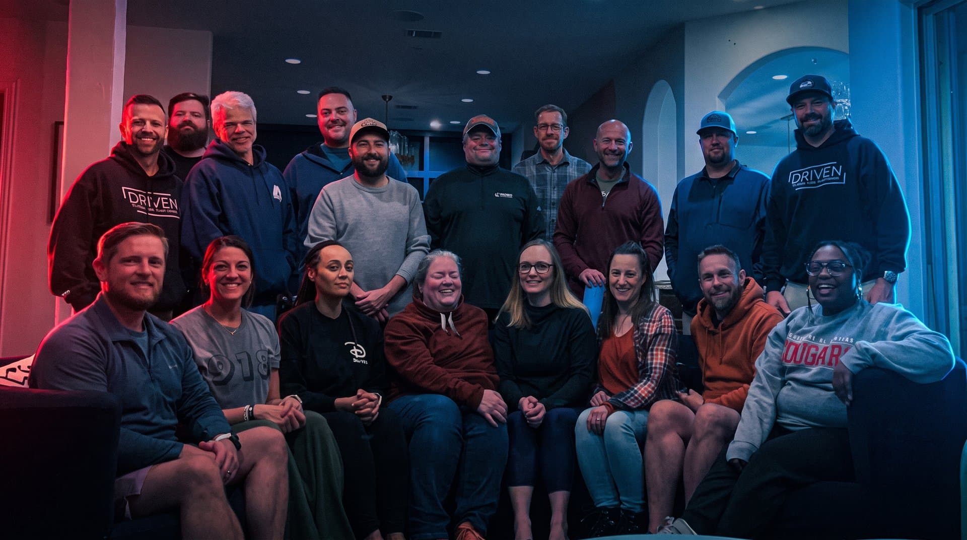 A group of Roofing Academy members together at a members event